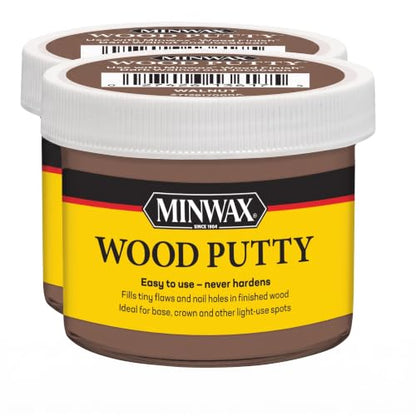 Minwax Wood Putty, Walnut, 3.75 oz. (Pack of 2) - color: Walnut, size: 3. 75 oz. (Pack of 2)