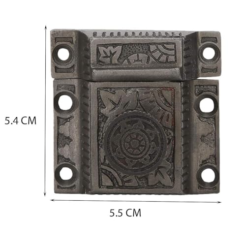 A29 Cabinet Latch, Cast Iron, Windsor Design, Antique Iron Finish - color: Antique Iron-A