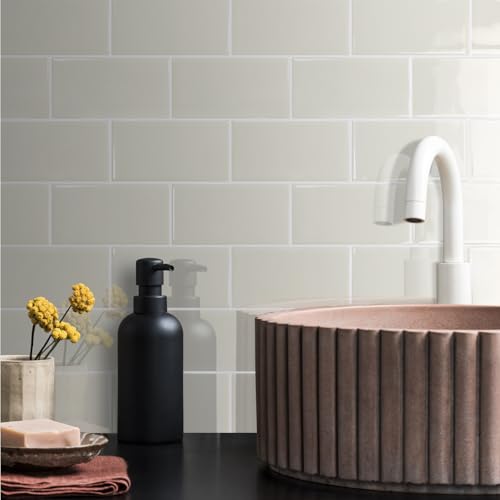 STICKGOO 10-Sheet Backsplash Peel and Stick Subway Tile(Thicker Design) - color: Light Coffee