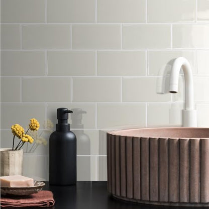 STICKGOO 10-Sheet Backsplash Peel and Stick Subway Tile(Thicker Design) - color: Light Coffee