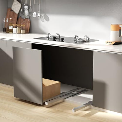 Undermount Drawer Slide Bottom Mount Pull Out Shelf Slides Full Extension - style: 20 Inch Drawer Slides