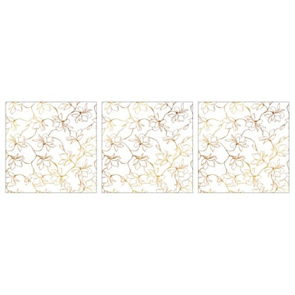 Gold Foil Rub on Transfer for Furniture DTF Transfers for Wood Drawer Decor, Magnolia - style: Magnolia
