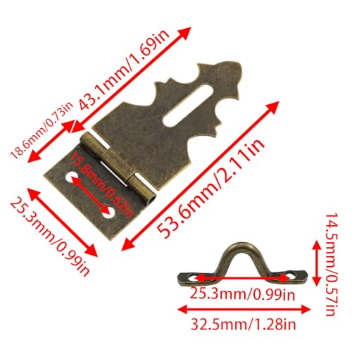 Vintage Mini Latch with Screws 20PCS