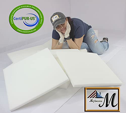 Mybecca Upholstery Foam Cushion Sheet High Density,4H x 24 W x 72 L - color: White, style: 4x24x72