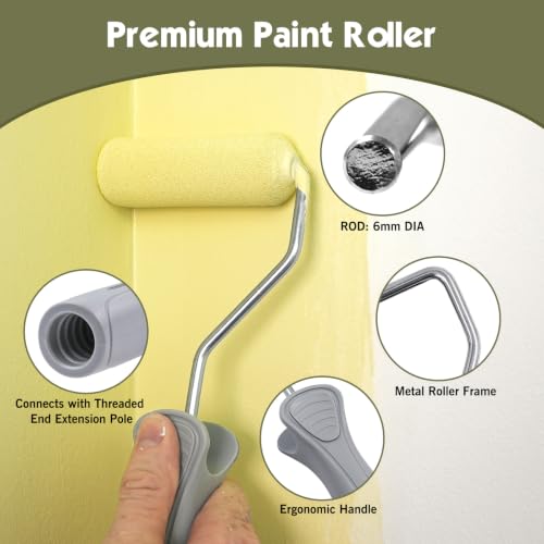 ROLLINGDOG 4 Inch Paint Roller Kit, 4" Painter's Cabinet Kit