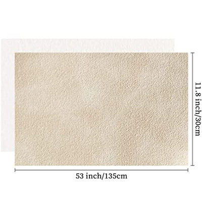Beige Pink Soft Faux Suede Fabric 30x135cm Synthetic Faux Leather Frosted Leatherette for Backpacks Handbags Sewing Crafts - color: Beige