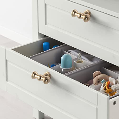 Amerdeco 10 Pack Brushed Brass Kitchen Cabinet Knobs 2.1 Inch(53mm) Single Hole Cabinet Handles Dresser Knobs Gold Drawer Knobs and Pulls for Bathroom Cabinets… - color: Brushed Brass, size: Knobs