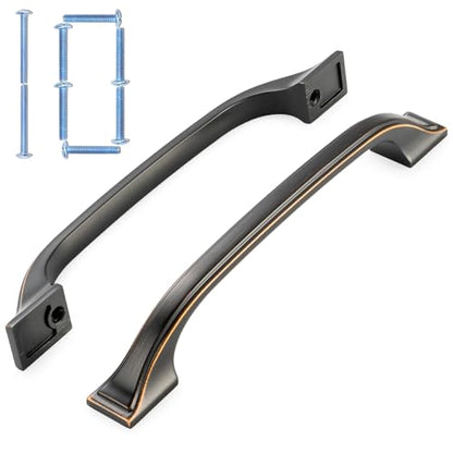 KOOFIZO 10 Pack 5 in Oil Rubbed Bronze Cabinet Pulls, Drawer Handles 1958 - color: Oil Rubbed Bronze, size: 5" CC