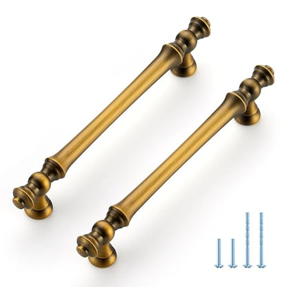 French Brushed Antique Bronze Cabinet Handles Drawer Pulls, 5 Inch, 10 Pack - color: French Brushed Antique Bronze, size: 5 Inch Hole Center
