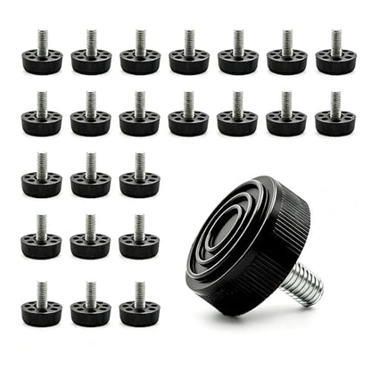 24PCS M8 Stainless Steel Adjustable Furniture Levelers, Screw-in Leveling Feet for Furniture Legs, Tables, Chairs, Cabinets & Patio Furniture - size: M8