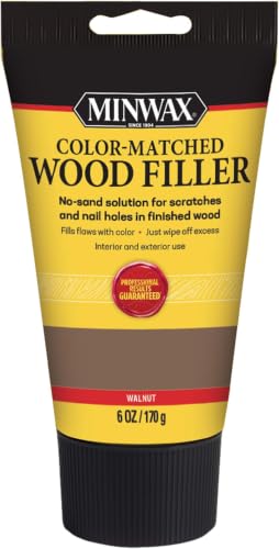 Minwax Color-Matched Wood Filler, Walnut, 6 oz (Pack of 8) - size: 0 (Pack of 8)