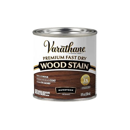 Varathane Premium Fast Dry Gunstock Wood Stain - color: Gunstock, size: 0.25 Quart (Pack of 1)