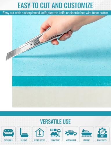 Foam Pad, High Density Memory Foam Support Sponge - size: 24*96*4 IN