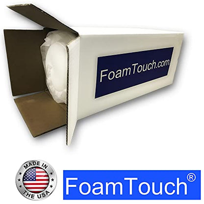 FoamTouch Upholstery Foam Cushion High Density 5'' Height x 23'' Width x 23'' Length Made in USA - size: 5x23x23