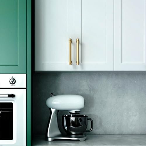 Asidrama 10 Pack 4 Inch Champagne Bronze Kitchen Cabinet Handles - color: Champagne Bronze, size: 4" Hole Center(102mm)