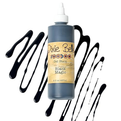Dixie Belle Voodoo Gel Stain - Black Magic (8oz) - color: Black Magic