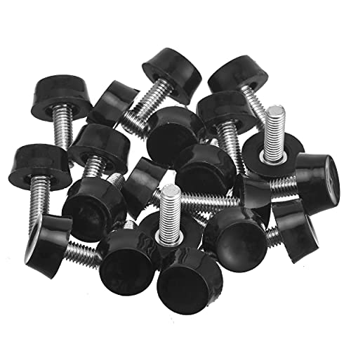 M6 Thread Adjustable Furniture Levelers Screw in Threaded 20 Pcs - size: M6 Thread