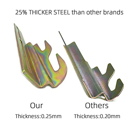 4Pcs #711 Bolt-On to Hook-On Bed Frame Conversion Brackets - color: 4Pcs -Bed Frame Hooks
