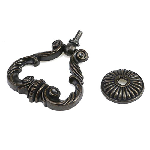 Vintage Antique Bronze Cabinet Pulls French Provincial Drawer Pulls - size: 2.6" Length