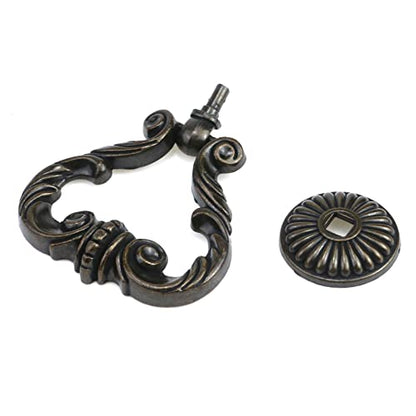 Vintage Antique Bronze Cabinet Pulls French Provincial Drawer Pulls - size: 2.6" Length