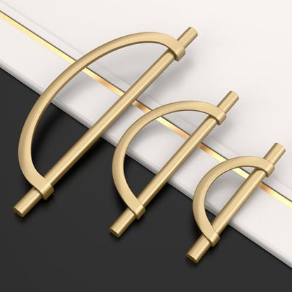 Amerdeco 10 Pack Champagne Bronze Cabinet Pulls 3.75 Inch(96MM) Hole Centers Kitchen Cabinet Handles Hardware Kitchen Handles for Cabinets Cupboard Handles Drawer Pulls - color: Champagne Bronze, size: 3.75"/96MM Hole Center, style: 10 Pack
