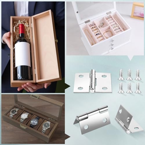 Mini Hinges Miniature Folding Butt Hinges Small Cabinet Folding Craft Hinge