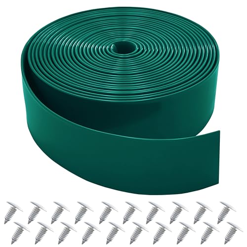 Vinyl Straps for Patio Chair Repair Kit 2'' Wide 20 Ft Long Replacement Straps + 20 Free Rivets for Outdoor Lawn Furniture Chaise Lounge Repair (Dark Green) - color: Dark Green, size: 20 Ft strap + 20 rivets