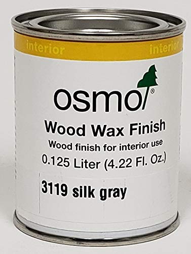 Osmo Wood Wax Finish Transparent, 3119 Silk Gray - .125 Liter - color: Silk Gray, size: .125 Liter
