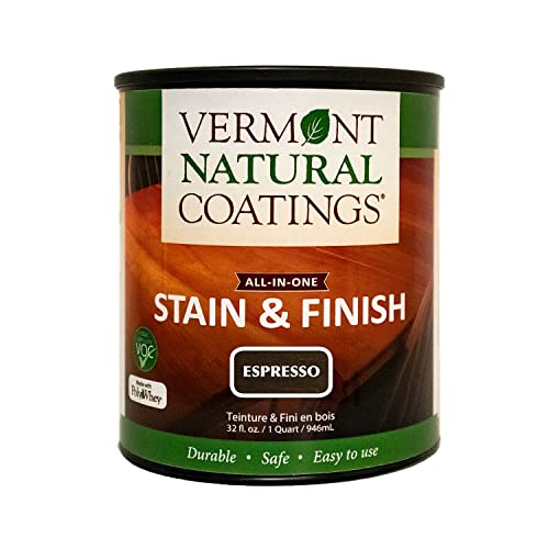 Vermont Natural Coatings PolyWhey Stain & Finish - Espresso - Quart - color: Espresso, size: Quart