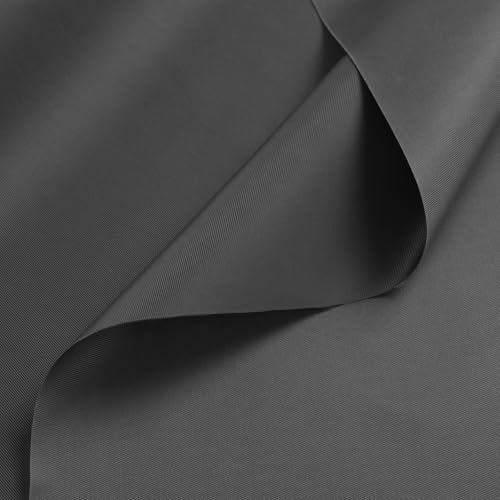 Waterproof Nylon Fabric 420D Twill Fabric by the Yard 58x72 Inch Grey - color: Grey, size: Pre Cut 2 Yard