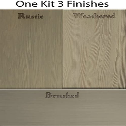 Retique It Wood Finish Table Top Kit - GO Beyond Faux with Paintable Liquid Based Primer and Gel Stain - Graining Tools Included (Countertop Kit, Drift Wood) - color: 70 Drift Wood, size: Tabletop Kit