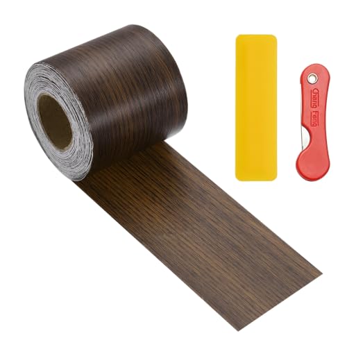 uxcell Wood Grain Repair Tape,2" x33ft Grain Repair Patch,Ebony - color: Ebony, size: 2 Inch x 33 ft