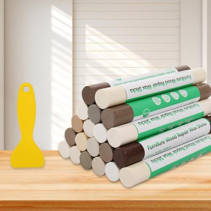 Furniture Markers Touch Up, 20 Colors Wood Filler Sticks- Wood Veneer Series - color: Wood Veneer Series