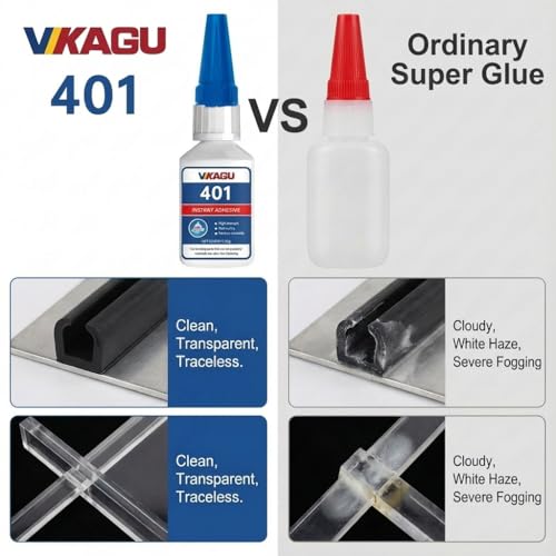 401 Super Bonder Instant Adhesive Clear 20g Suitable for Plastic Wood Metal Rubber Leather 12 Pack - size: 401, style: 12 Pack