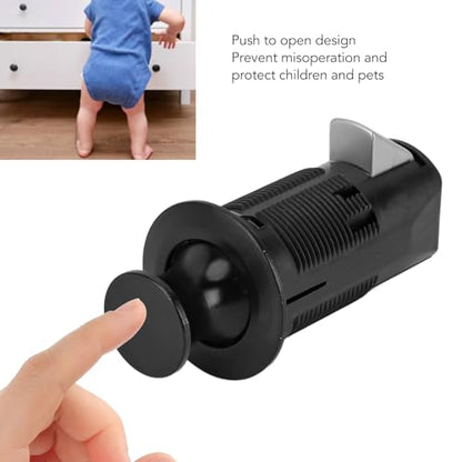 Push, Heavy Duty Push to Open Cabinet Hardware, Keyless Push Button Cabinet Door Catch Push Release for Kitchen Door, RV Cabinet, Drawer, Cupboard, Wardrobe