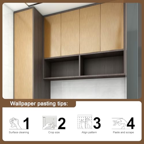 Dark Gold Stainless Steel Contact Paper for Countertops Cabinets - color: Dark Gold, size: 15.7" x 118"