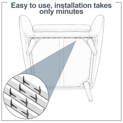 10 Pcs 24" Upholstery Tacks Strips Metal Galvanized Steel