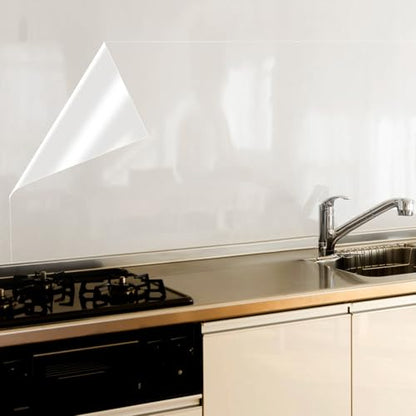 Clear Contact Paper Oil Proof Waterproof Wallpaper for Kitchen Backsplash - size: 23.6"W x 196"L