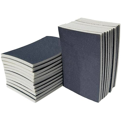 20 PCS 3 x 4 Inch 600 Grit Sanding Sponge, Ultra Fine Sanding Sponges Pads, Soft Foam Hand Sander Block Wet Dry Sandpaper for Model Drywall Metal Wood Furniture Polishing - style: 600 Grit