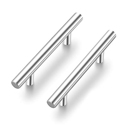 Ravinte Brushed Nickel Cabinet Handles Round Drawer Pulls 6 Inch 5 Pack - color: Satin Nickel