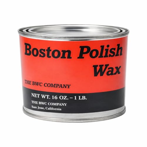 Boston Polish Amber Paste Wax - Hard Finish Surface Protection Wax, 16 oz