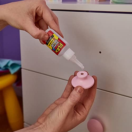 Flex Super Glue Liquid Instant Bond Adhesive, Clear, 2 x 3g Tubes, 1-Pack - size: 1-Pack, style: 1 - Pack