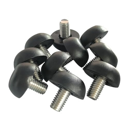 Hooshing 10PCS 8mm x 1.25 M8 Stainless Steel Adjustable Furniture Levelers - size: M8