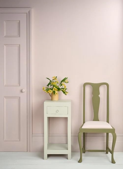 Annie Sloan Satin Paint (Pointe Silk, 25 Fl Oz /750 mL). Soft sheen for interior wood and metal. Self-leveling, all-in-one paint with no wax or lacquer required. - color: Pointe Silk