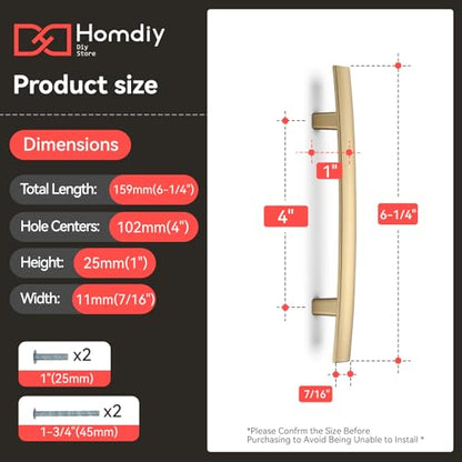 homdiy 20 Pack Champagne Bronze Cabinet Pulls, Solid Zinc Alloy, 4 Inch CC - color: Champagne Bronze, size: 4 Inch Hole Center