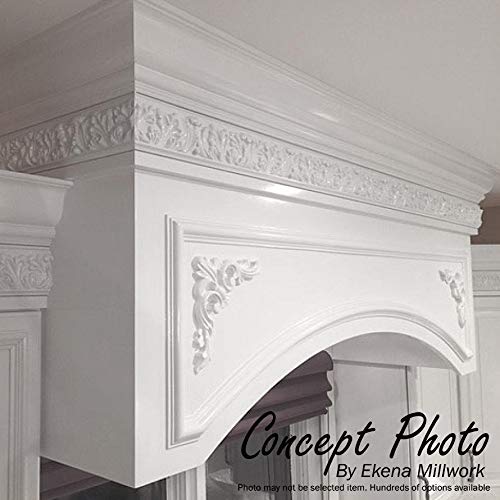 Ekena Millwork 12 5/8"W x 5 1/8"H x 5/8"P Federal Swag & Drop Onlay, White