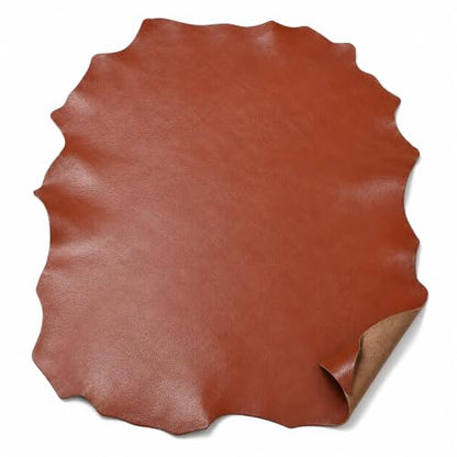 REED Leather HIDES - Cow Skins for Upholstery Crafts (12 X 24 Inches 2 Square Foot, Rust) - color: Rust, size: 2 Square Foot