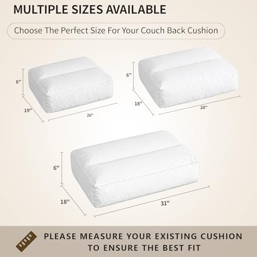 1 Pack Couch Back Cushion Replacement - size: 28"x18"x6"-1 Pack