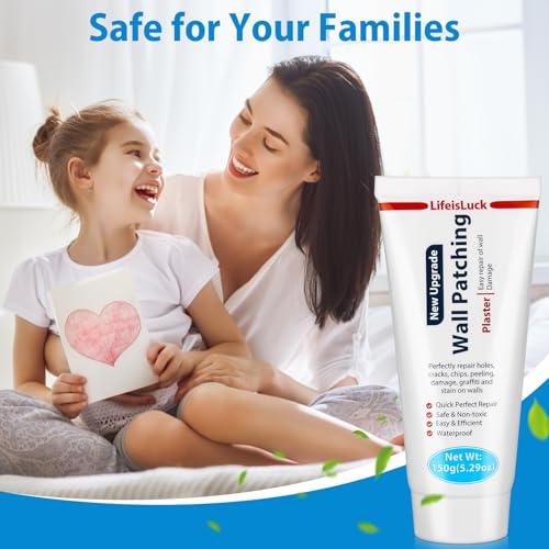 Wall Mending Agent, Wall Spackle with Scraper, Wall Surface Hole Fill Quick and Easy Solution, White - color: 5.29OZ White Wall Mending Agent