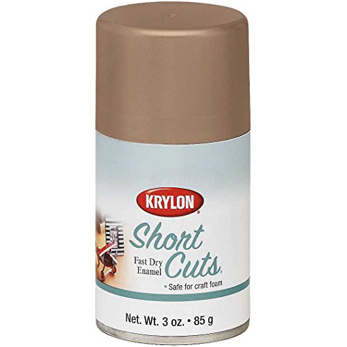 Krylon KSCS072 Short Cuts Aerosol Spray Paint, 3-Ounce, True Taupe - color: True Taupe, style: Aerosol